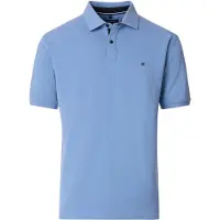 Casamoda Regular Fit Polo aqua, Unicolore
