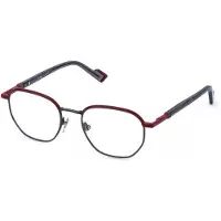 Sting Lunettes de Vue VST595 51/19/140 Bachelite c/parti rosso Metallo MAN VST595