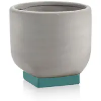 Serax Rosamar Pot de Fleurs Grey|Turquoise | 02