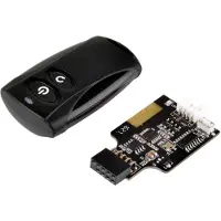 SilverStone Germany ES02-USB - PC - RF sans fil - Boutons-poussoirs - Noir