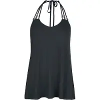 Black premium by emp Débardeur de - Essential - Haut avec Perles - S - XXL - pour Femme - noir - Taille M