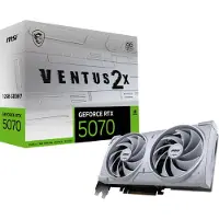 MSI Carte Graphique nVidia GeForce RTX 5070 12G VENTUS 2X OC Blanc