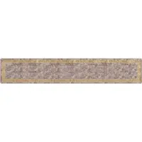 vidaXL Tapis de couloir MARSA Gris 80 x 450 cm Polyester et PVC