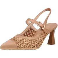 Hispanitas Escarpins à bride arrière beige / camel
