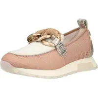 Hispanitas Chaussure basse moka / argent / blanc