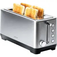 Cecotec Grille-pain Big Toast Extra Double à fentes longues, (1 600 watts, pour 4