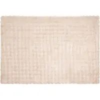 vidaXL Couverture en Fourrure de Lapin Synthétique 4 pcs Beige