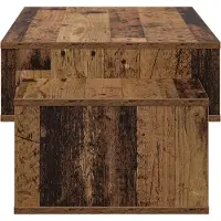 vidaXL Table basse en vieux bois 105 x 50 x 32,5 cm Bois composite