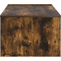 vidaXL Table basse Chêne fumé 95 x 50 x 34 cm Bois composite
