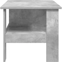 vidaXL Table basse Béton Gris 90 x 50 x 45 cm Bois composite