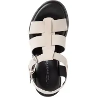 Tamaris Sandales pour femme, modèle cage, avec semelle compensée profilée 1-28703-46, pointure : 42 EU, couleur : beige