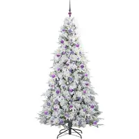 vidaXL Sapin de Noël Artificiel à Branches Articulées Vert 210 cm