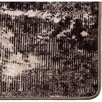vidaXL Tapis de couloir MARSA Noir 80 x 350 cm Polyester et PVC