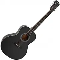 Gear4Music Guitare Acoustique Parlour par Noir