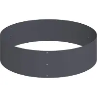 vidaXL Planteur en métal Acier Ø 120 cm Incrustations décoratives