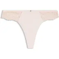 BOSS Slip en dentelle avec tulle plissé et bijou coloris or