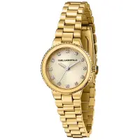 Karl Lagerfeld Kaiser 28mm 5atm Quartz/analogical Woman Watch Doré Femme