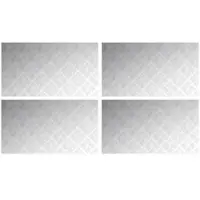vidaXL Escalier Escalier à angle droit 4 pcs Argent 90 x 50 cm Aluminium
