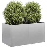 vidaXL Jardinière 80x40x40 cm acier galvanisé