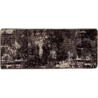 vidaXL Tapis de couloir MARSA Noir 100 x 200 cm Polyester et PVC