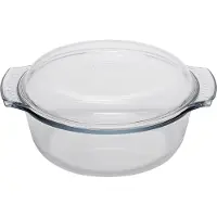 Pyrex Kasserolle rund mit Deckel, Inhalt: 4,90 Liter, Höhe: 140 mm, ø: 250 mm