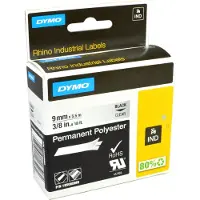 Dymo 18508 (S0718160) - (9 mm) - Noir sur transparent - Ruban