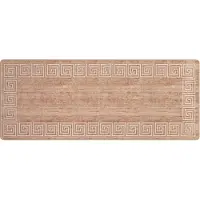 vidaXL Tapis de couloir MARSA Blanc 100 x 250 cm Polyester et PVC