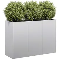 vidaXL Jardinière 120x40x80 cm acier galvanisé