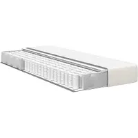 vidaXL Matelas de lit avec matelas Crème 80 x 200 cm Tissu