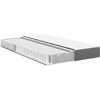 vidaXL Matelas de lit avec matelas Gris clair 120 x 190 cm Tissu