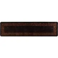 vidaXL Tapis de couloir MARSA Noir 50 x 200 cm Polyester et PVC