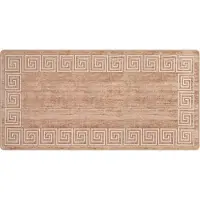 vidaXL Tapis de couloir MARSA Blanc 100 x 200 cm Polyester et PVC