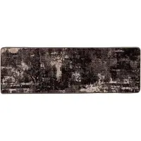 vidaXL Tapis de couloir MARSA Noir 50 x 250 cm Polyester et PVC