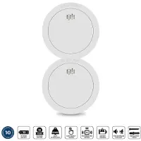 Alecto SD1030 2x - Lot de 2 détecteurs de fumée - Durée de vie de la pile et du capteur : 10 ans - Blanc