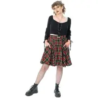 Vixxsin Jupe courte Gothic de - Heleni - Jupe - XS - XXL - pour Femme - noir - Taille XS