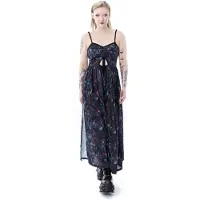 Vixxsin Robe longue Gothic de - Graveyard Bloom - Robe - XS - XXL - pour Femme - noir - Taille M
