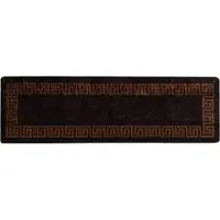 vidaXL Tapis de couloir MARSA Noir 80 x 250 cm Polyester et PVC