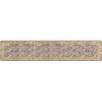 vidaXL Tapis de couloir MARSA Gris 80 x 400 cm Polyester et PVC
