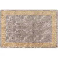 vidaXL Tapis de couloir MARSA Gris 100 x 150 cm Polyester et PVC