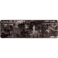 vidaXL Tapis de couloir MARSA Noir 50 x 350 cm Polyester et PVC