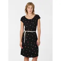 Ragwear Robe courte de - LILITHE PRINT - XS - L - pour Femme - noir - Taille XS