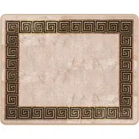 vidaXL Tapis de couloir MARSA Noir 80 x 100 cm Polyester et PVC