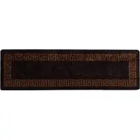 vidaXL Tapis de couloir MARSA Noir 80 x 350 cm Polyester et PVC