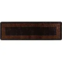 vidaXL Tapis de couloir MARSA Noir 50 x 150 cm Polyester et PVC