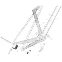 Lapierre Mount E-bike Xelius Drs Derailleur Hanger Argenté