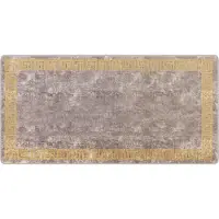 vidaXL Tapis de couloir MARSA Gris 100 x 200 cm Polyester et PVC