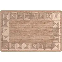 vidaXL Tapis de couloir MARSA Blanc 100 x 150 cm Polyester et PVC