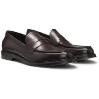 BOSS Mocassins en cuir souple fabriqués en Italie