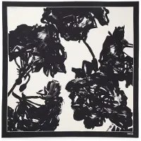 BOSS Foulard carré confectionné en Italie en twill de soie à imprimé