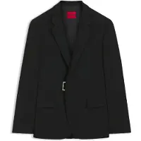 HUGO Veste de costume Slim avec fermeture à boucle en métal